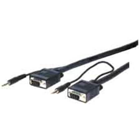 Comprehensive Comprehensive HR Pro Series VGA with Audio HD15 pin Plug to Jack Cables 6ft VGA15P-P-6HR/A
